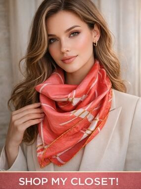 Lady‎ Heritage 50s Silk Mango Color scarf